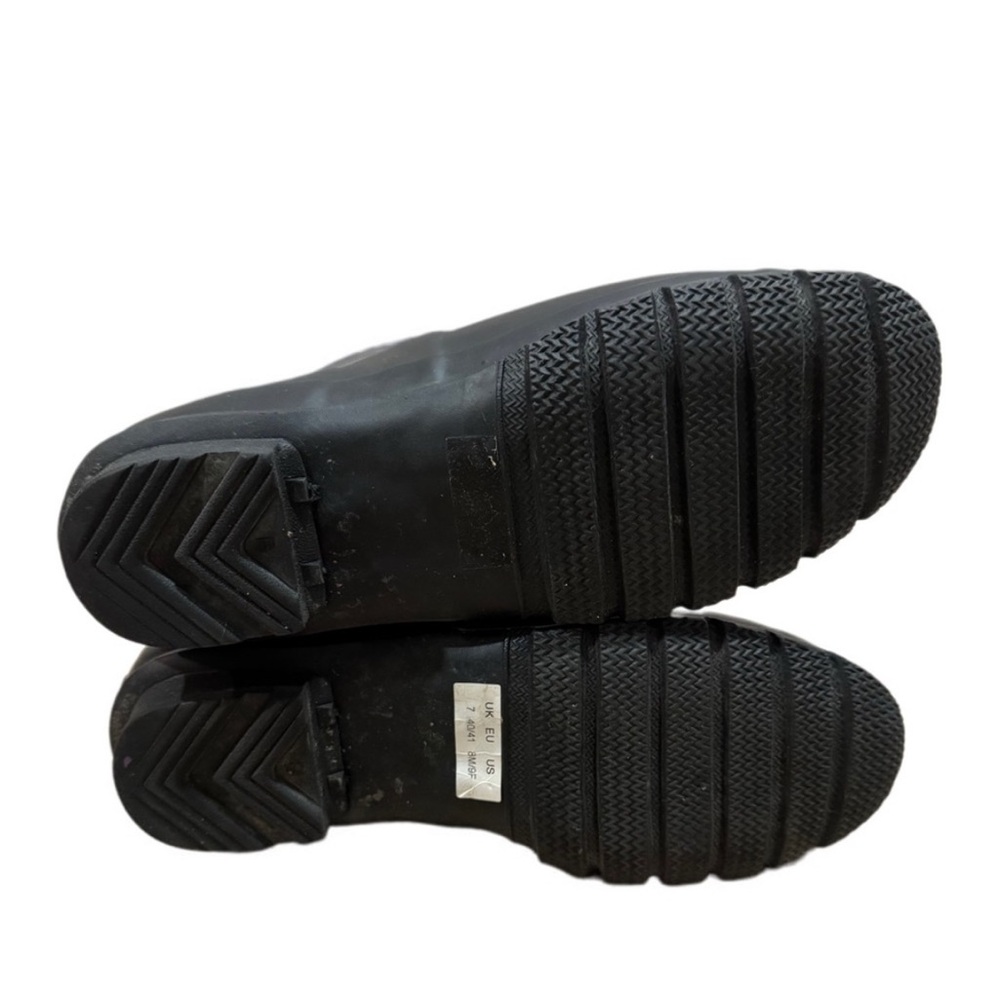 Hunter X Rag & Bone Women's Black Rain Boots Pre Owned, size 40/41 - Picture 7 of 10